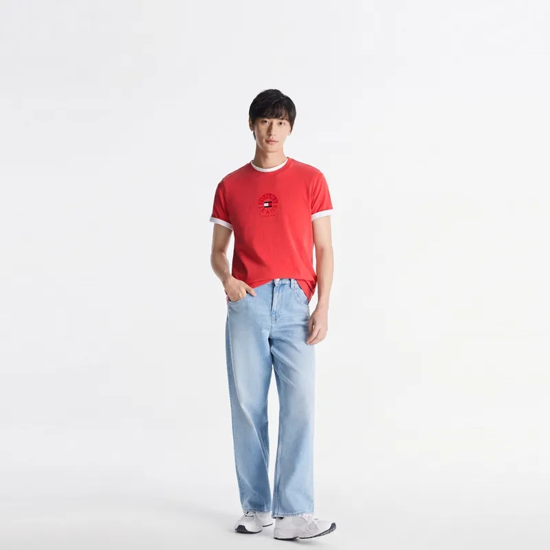 Tommy Hilfiger T Shirt Unisex Rouge Red-3