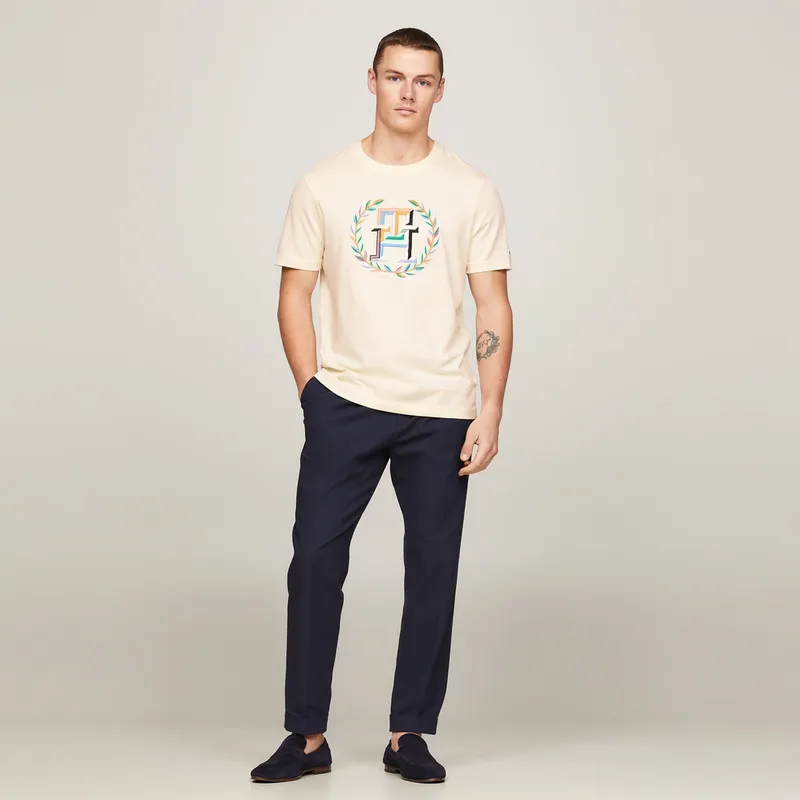 Tommy Hilfiger Logo embroidered T shirt-4