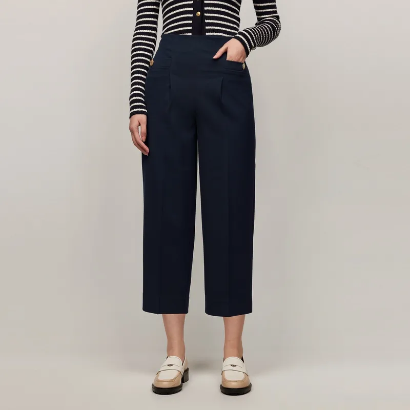 Tommy Hilfiger Casual Pants Women's Navy Blue-2