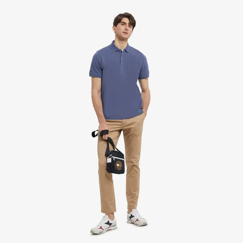 Tommy Hilfiger Logo embroidered Cotton Polo Shirt-4