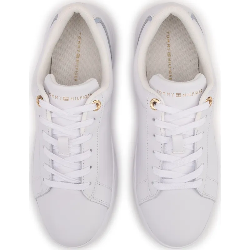 Tommy Hilfiger Low Top Skateboard Shoes Women's White-2
