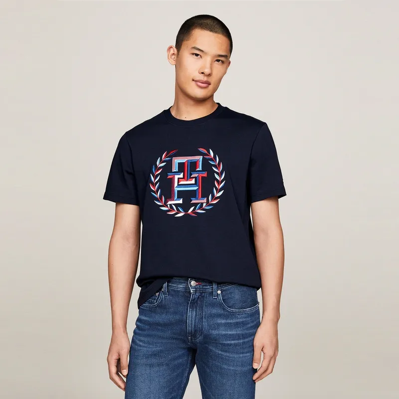 Tommy Hilfiger Logo embroidered T shirt-7