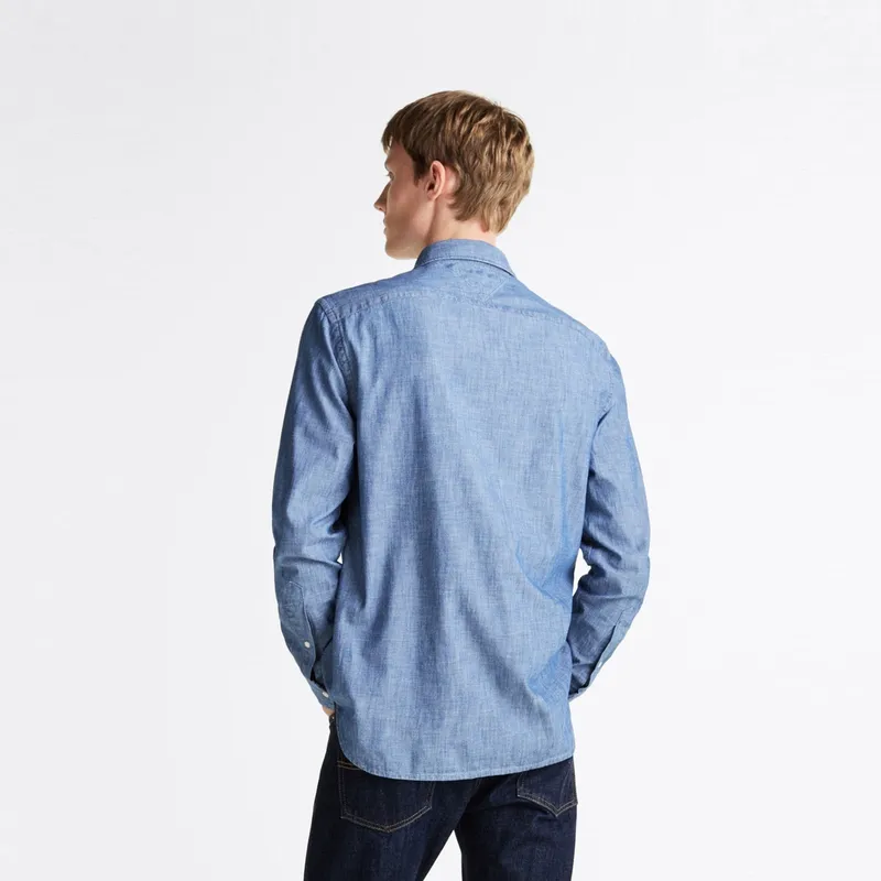 Tommy Hilfiger Shirt Men's Denim Blue-3
