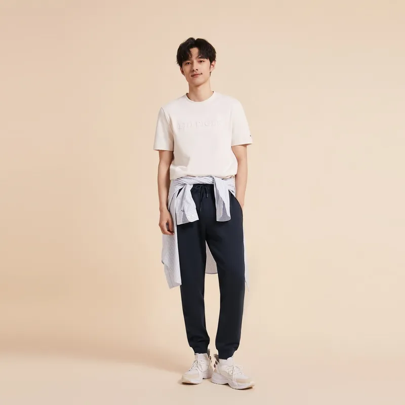 Tommy Hilfiger Knitted Sweatpants Men's Navy Blue-4