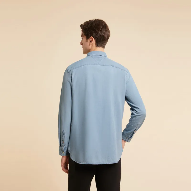 Tommy Hilfiger Shirt Men's Denim Blue-3