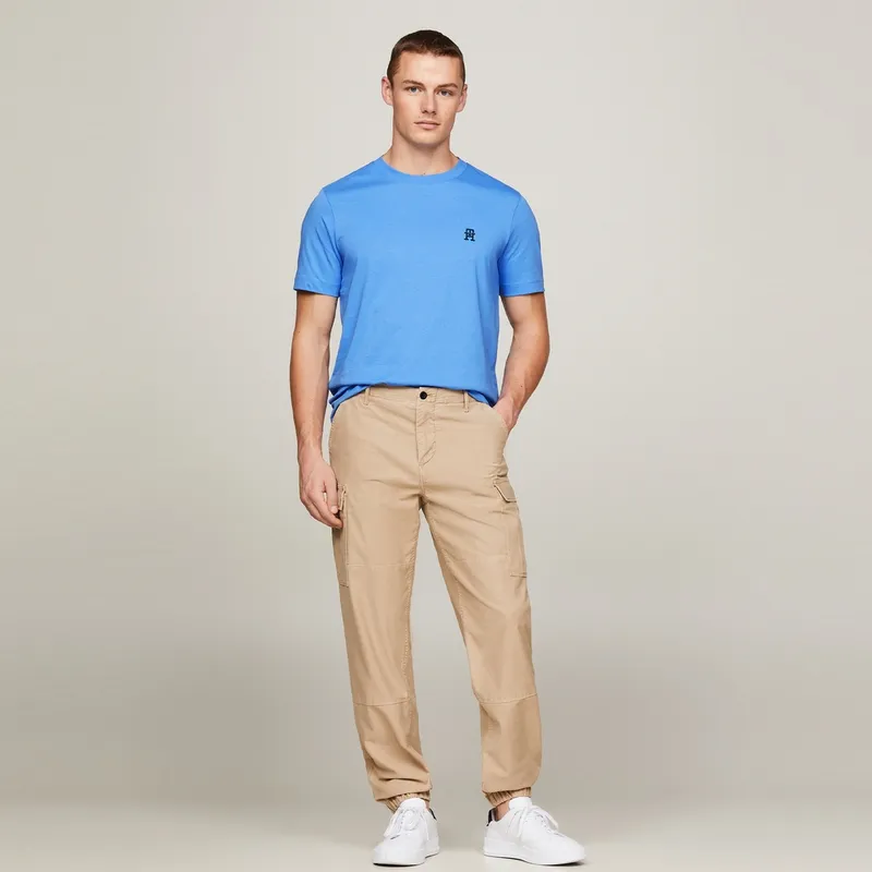 Tommy Hilfiger Th Monogram embroidered T shirt-20