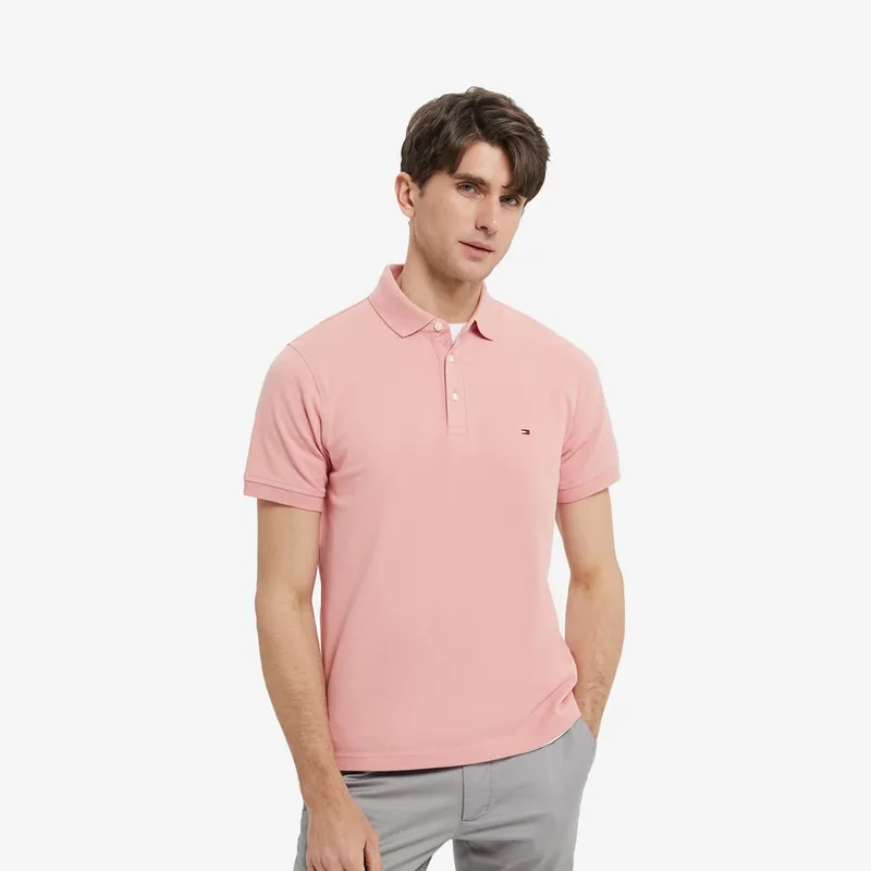 Tommy Hilfiger 1985 Series Polo Shirt Men's Rose Pink-2