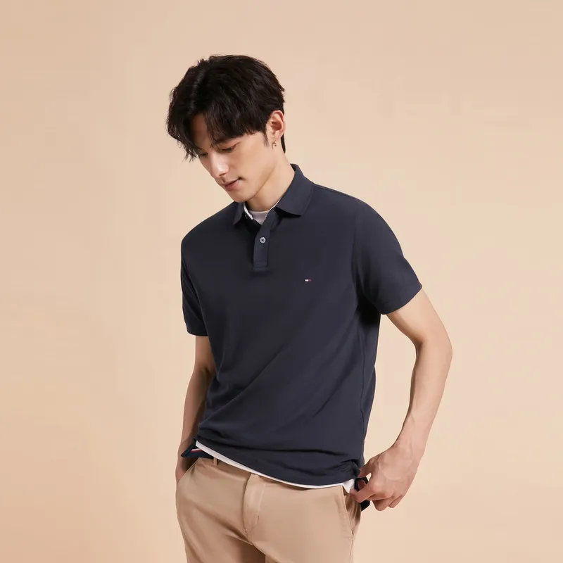 Tommy Hilfiger Polo Shirts Men Dark Blue FAP-3