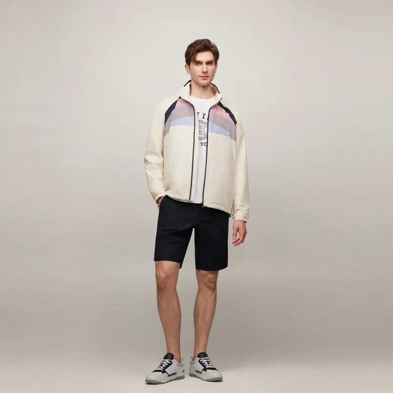 Tommy Hilfiger Jacket Men's Ecru Patchwork-4