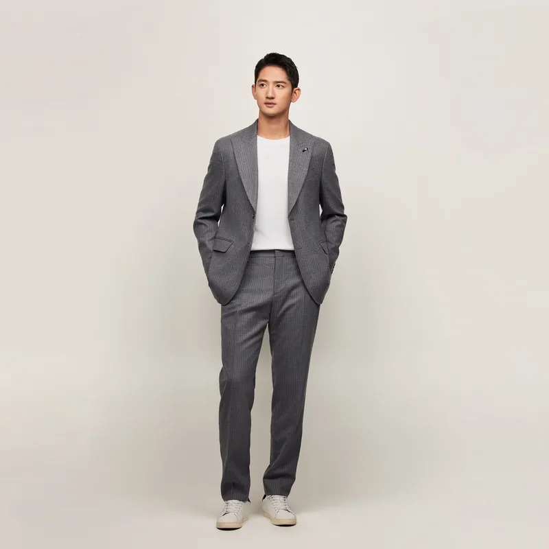 Tommy Hilfiger Suit Trouser Men's Dark Gray-4