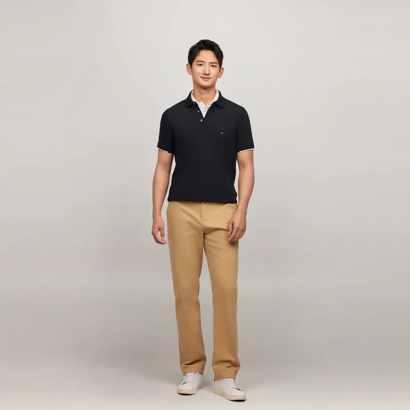 Tommy Hilfiger 1985 Series Polo Shirt Men's Black-4