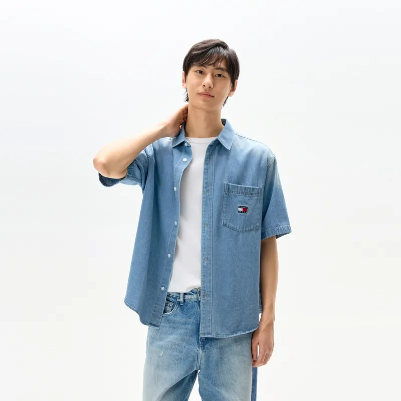 Tommy Hilfiger Shirt Men's Denim Blue-2