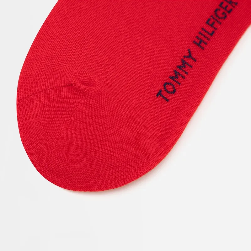 Tommy Hilfiger Mid Calf Socks Women's 1 Pack China Red-4