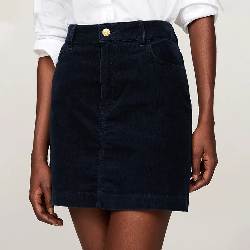 Tommy Hilfiger Casual Short Skirts Women's Navy Blue-2