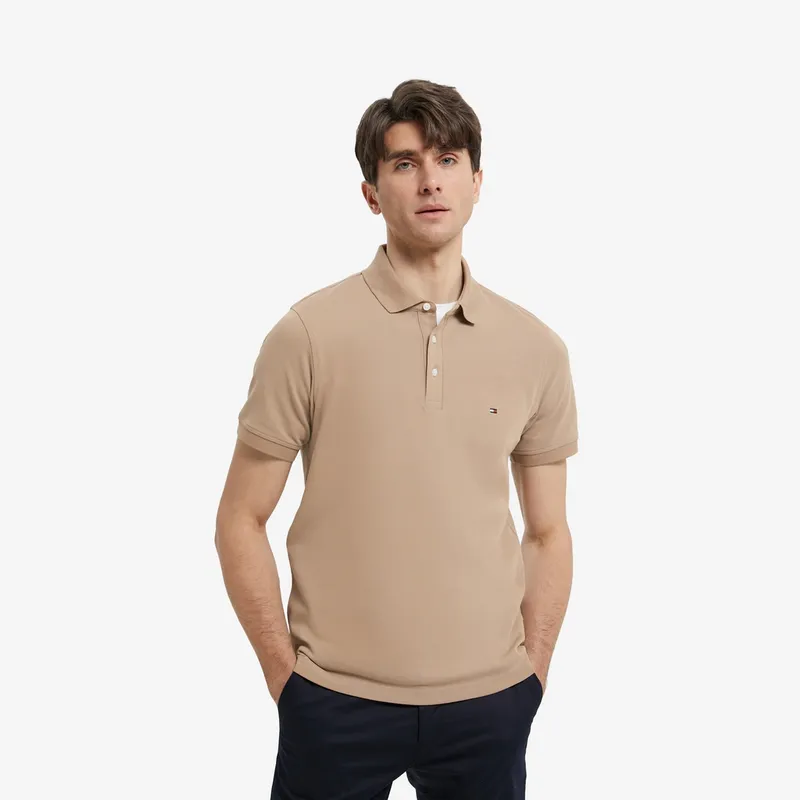 Tommy Hilfiger Logo embroidered Cotton Polo Shirt-16