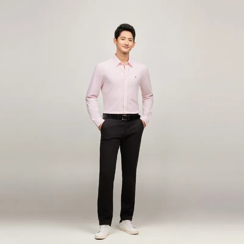 Tommy Hilfiger Shirt Unisex Pink Stripes-4