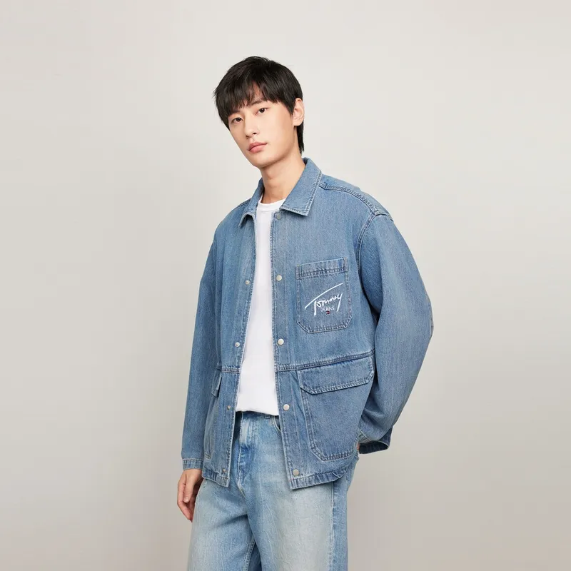 Tommy Hilfiger Denim Jacket Men's Denim Blue-2