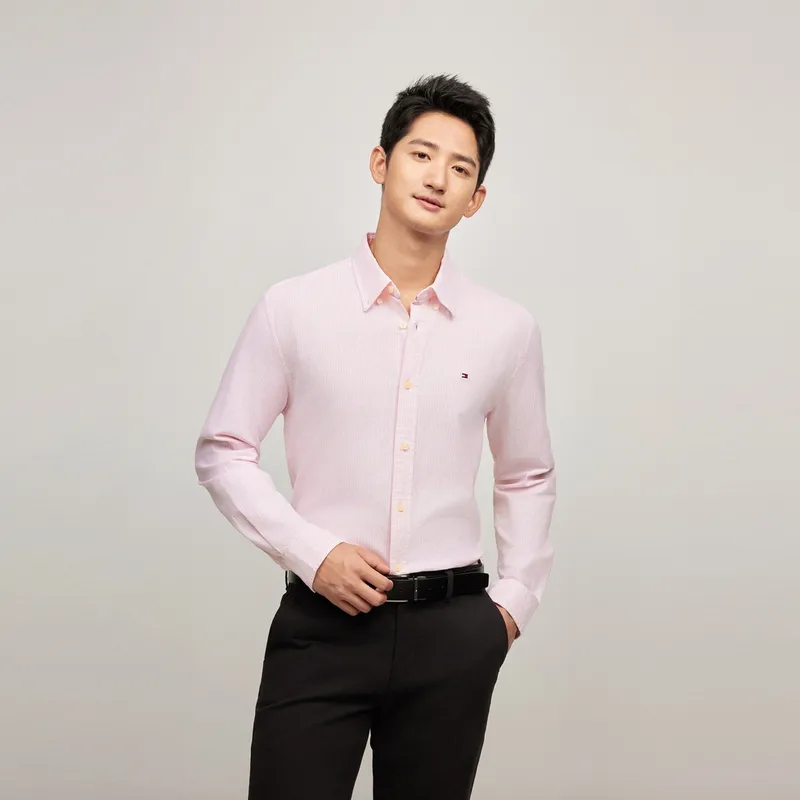 Tommy Hilfiger Shirt Unisex Pink Stripes-2