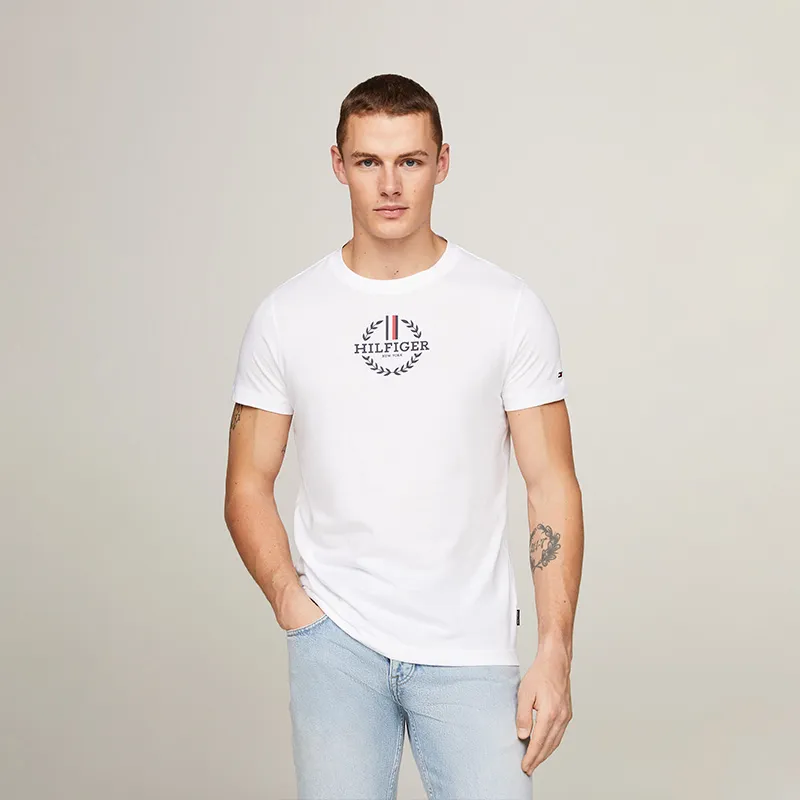 Tommy Hilfiger Archive Crest logo T shirt-14