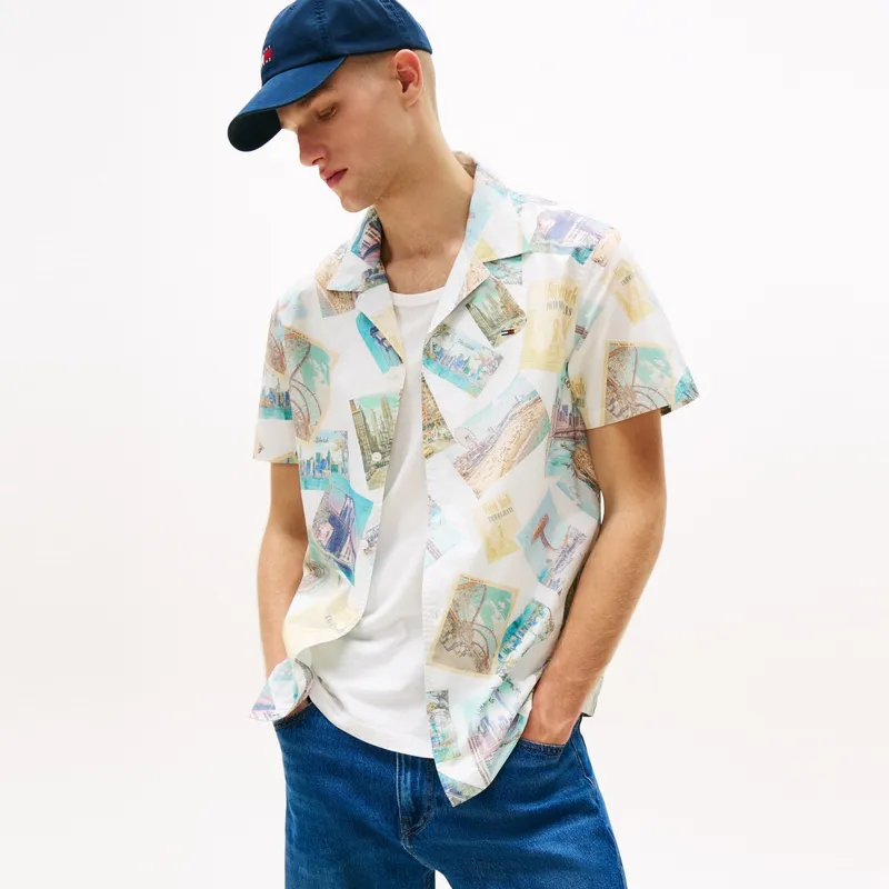 Tommy Hilfiger Shirts Men White Print YBL-2