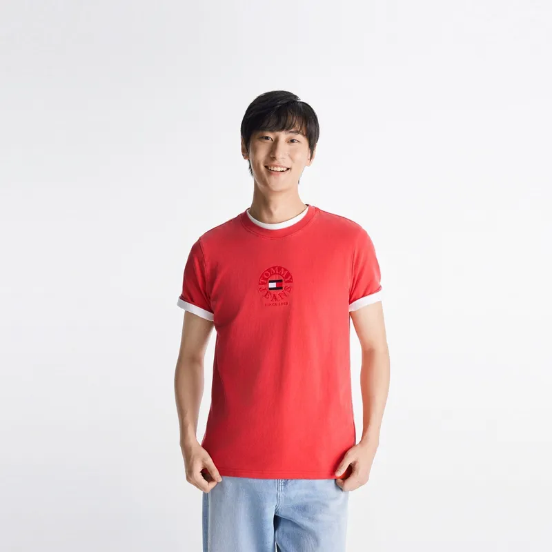 Tommy Hilfiger T Shirt Unisex Rouge Red-2