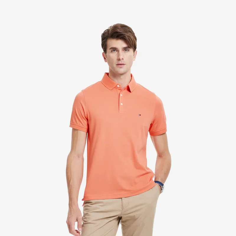 Tommy Hilfiger Logo embroidered Cotton Polo Shirt-31