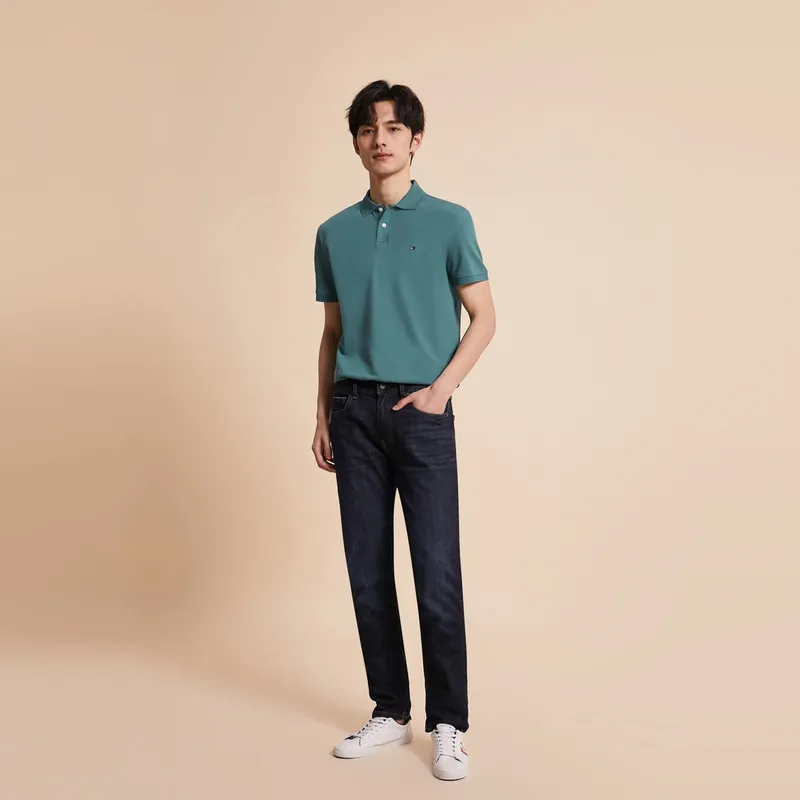 Tommy Hilfiger Polo Shirt Men's Indigo-4