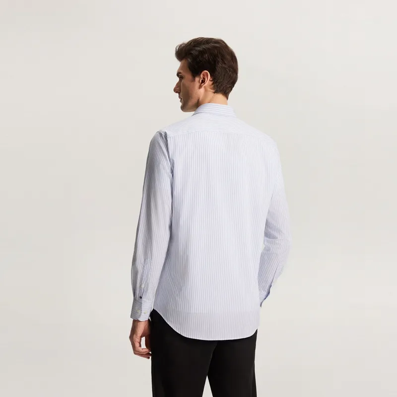 Tommy Hilfiger Shirt Men's Blue White Stripes-3