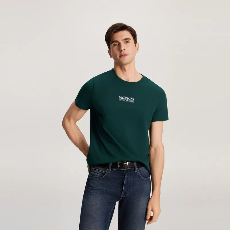 Tommy Hilfiger Logo print T shirt-11