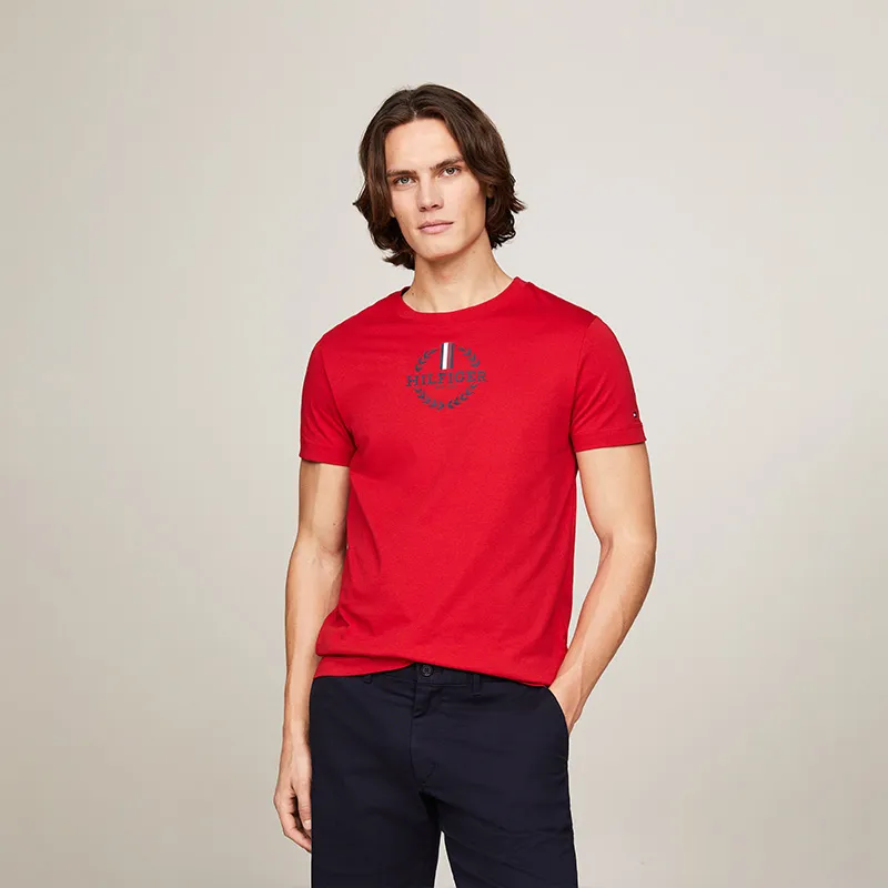 Tommy Hilfiger Archive Crest logo T shirt-2
