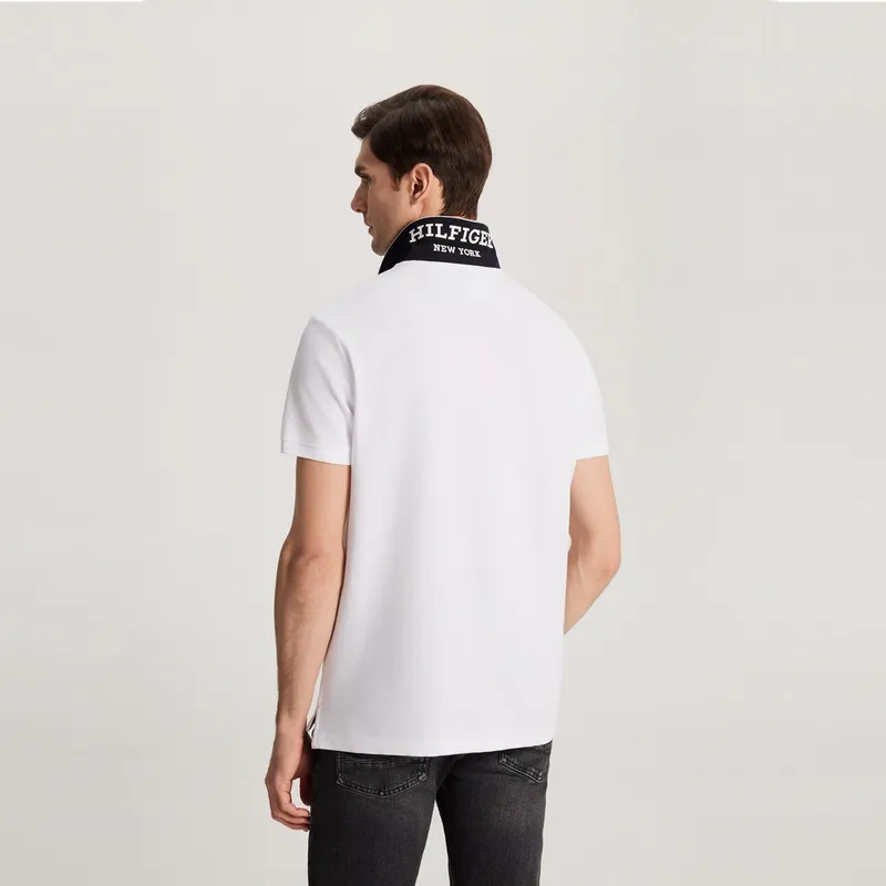 Tommy Hilfiger Logo embroidered Piqué Polo Shirt-5