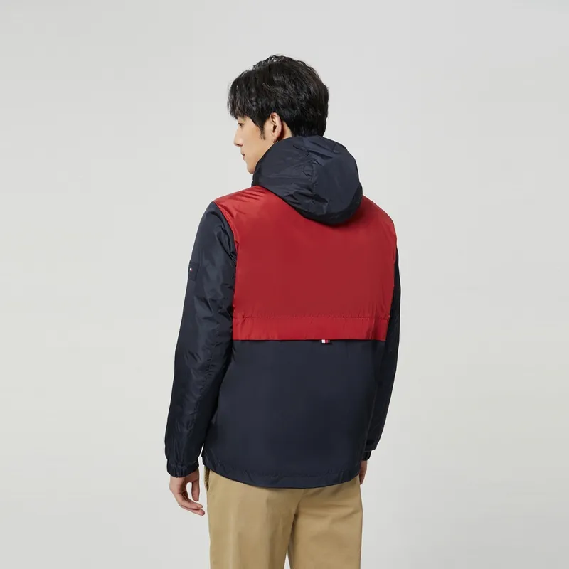 Tommy Hilfiger Unlined Jacket Coat Men's Red Blue Multicolor-3