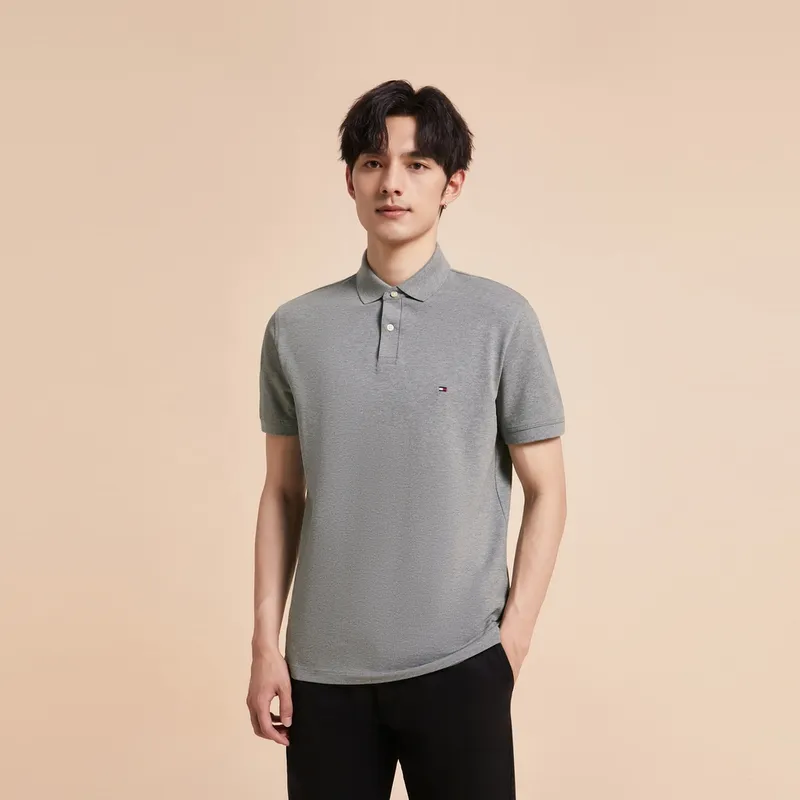 Tommy Hilfiger Polo Shirt Men's Gray-2