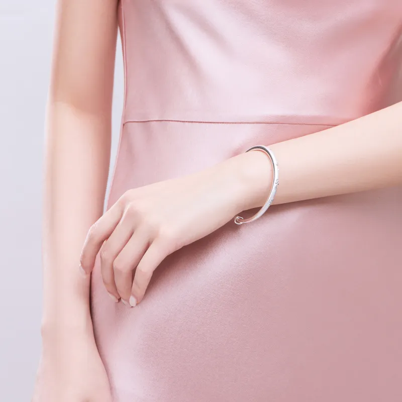 Worship Silver 999 Bangles Women's-1