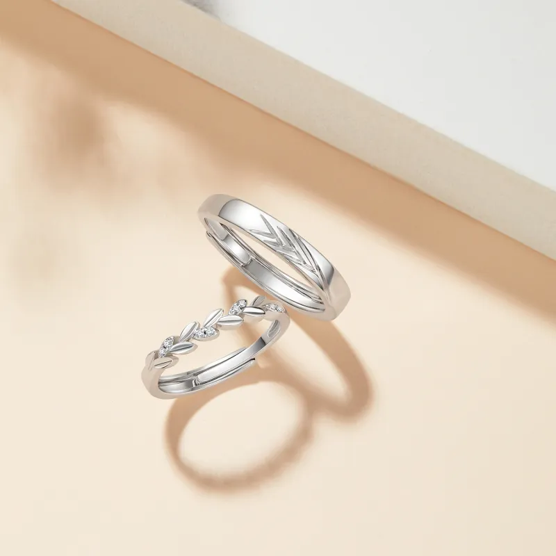 Worship Synthetic Cubic Zirconia Rings Unisex-2