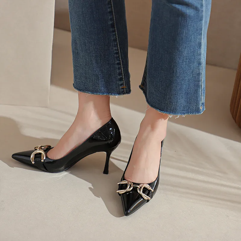 WEISHIBANGWEI Slim Heel High Heels Women's-3