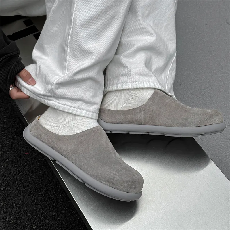 WEISHIBANGWEI Rubber Sole Slip Resistant Wrap toe Slippers Unisex-43