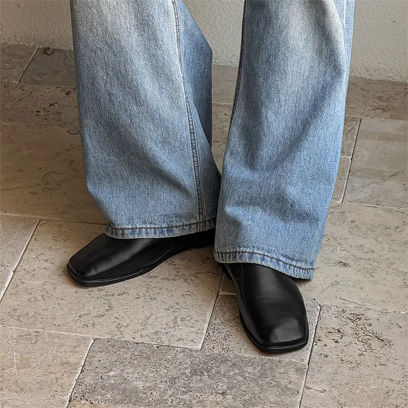 WEISHIBANGWEI Casual Shoes Men's Black-5