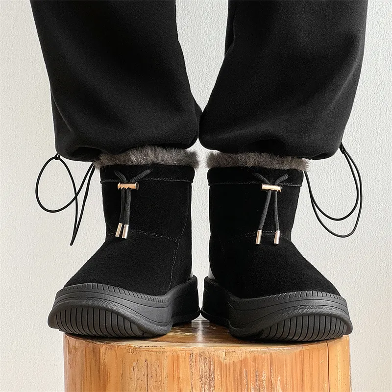 WEISHIBANGWEI Warm Anti Slip And Wear Resistant Short Snow Boots Unisex-13