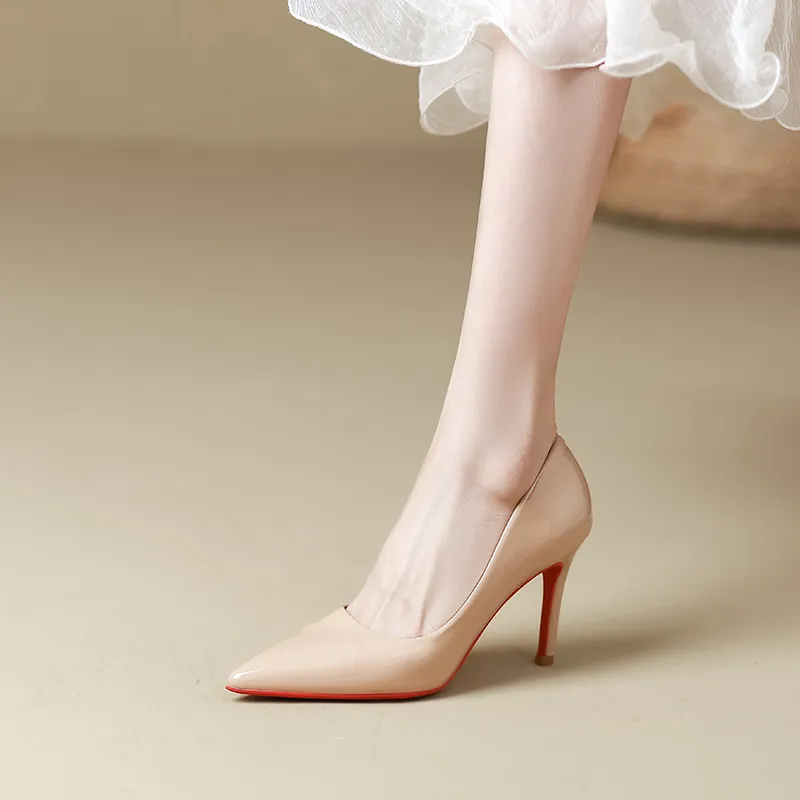 WEISHIBANGWEI Slim Heel High Heels Women's-7