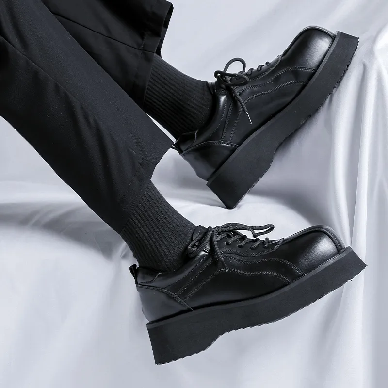 WEISHIBANGWEI Casual Shoes Men's Black-6