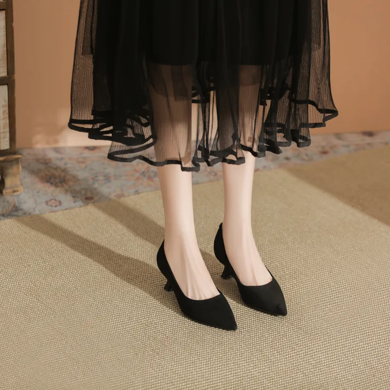 WEISHIBANGWEI Slim Heel High Heels Women's-4