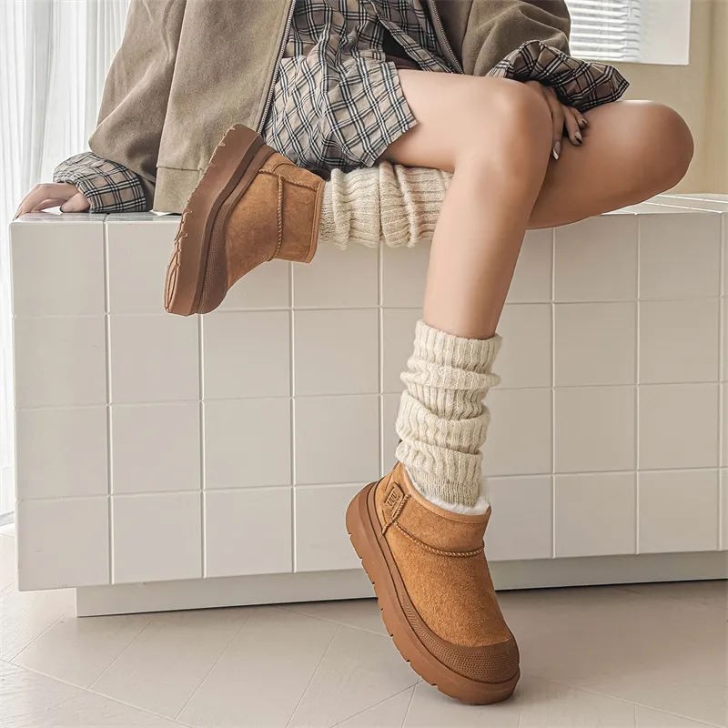 WEISHIBANGWEI Short Snow Boots Unisex-12