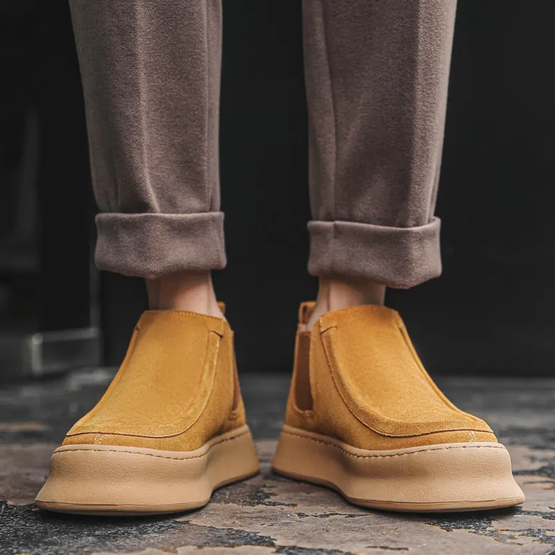 WEISHIBANGWEI Short Chelsea Boots Men's-2