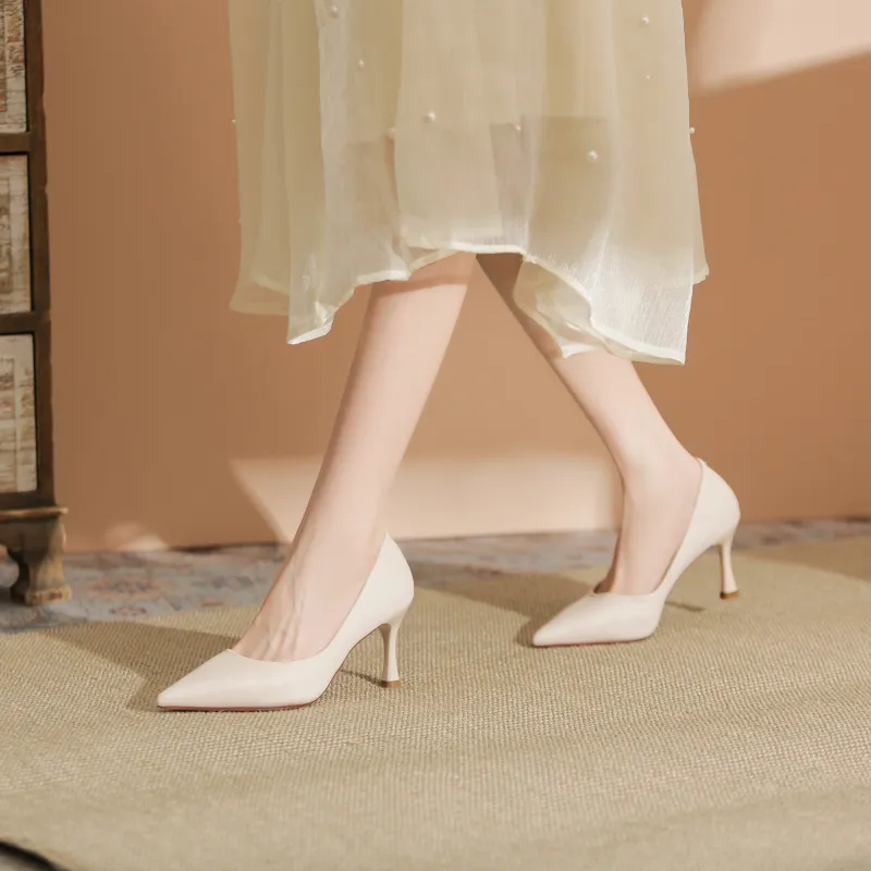 WEISHIBANGWEI Slim Heel High Heels Women's-8