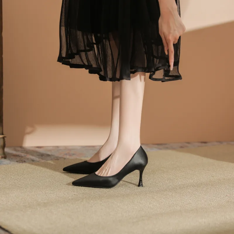 WEISHIBANGWEI Slim Heel High Heels Women's-16