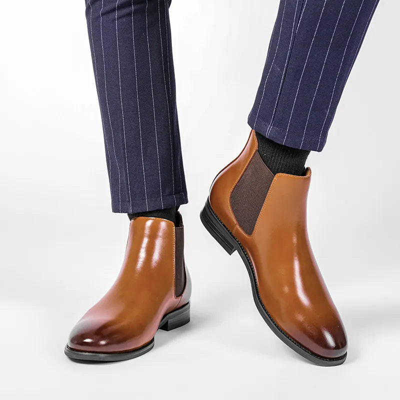 WEISHIBANGWEI Chelsea Boots Men's-9