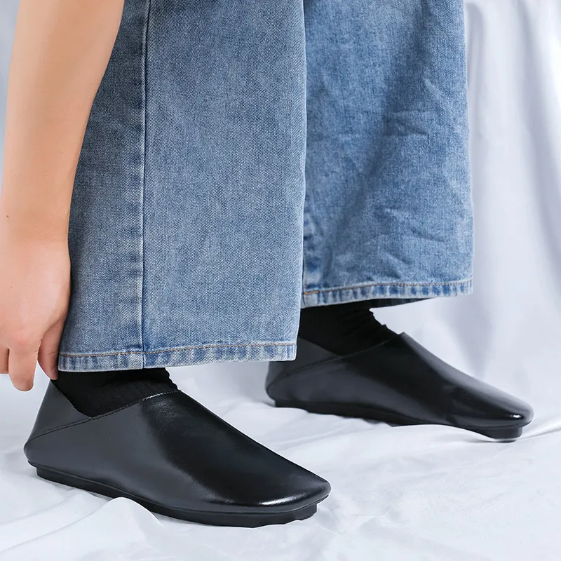 WEISHIBANGWEI Height Increasing Low Top Casual Shoes Unisex Black-3