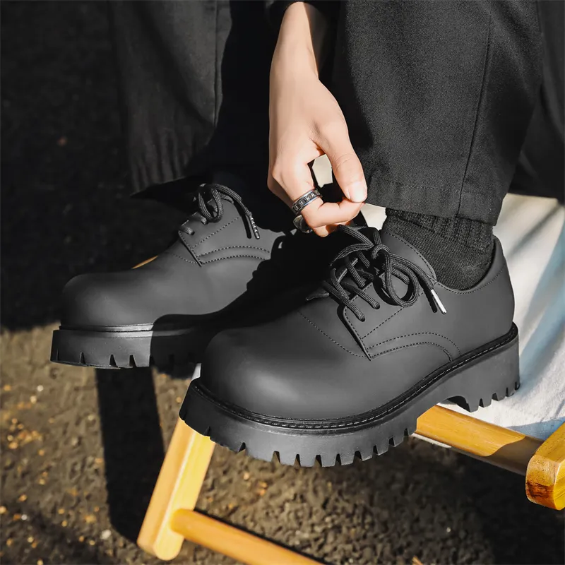 WEISHIBANGWEI Casual Shoes Men's Black-3