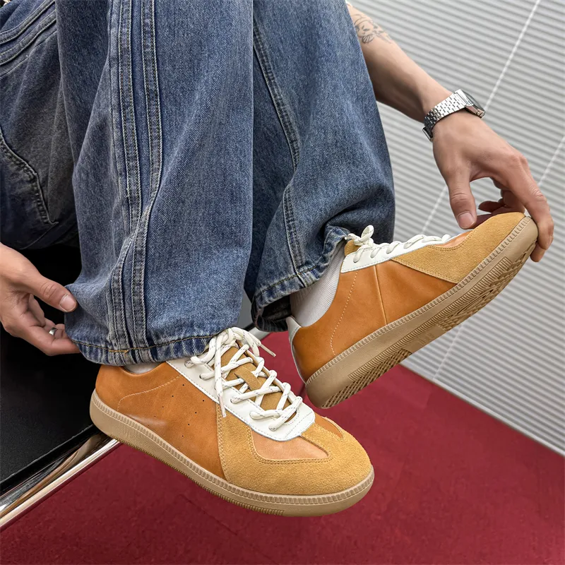 WEISHIBANGWEI Skateboard Shoes Unisex Yellow-4